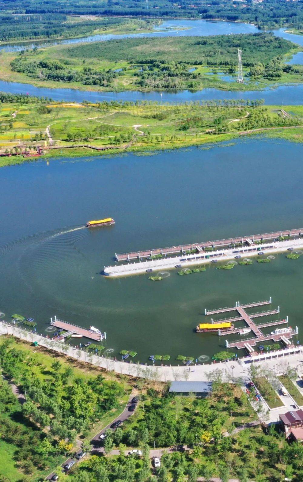 北运河风光无限_香河_游船_游客