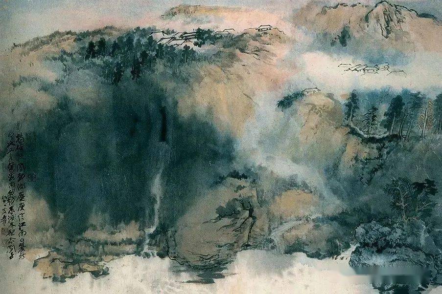 張大千　画集　中国画家 张大千泼彩山水百图_搜狐网