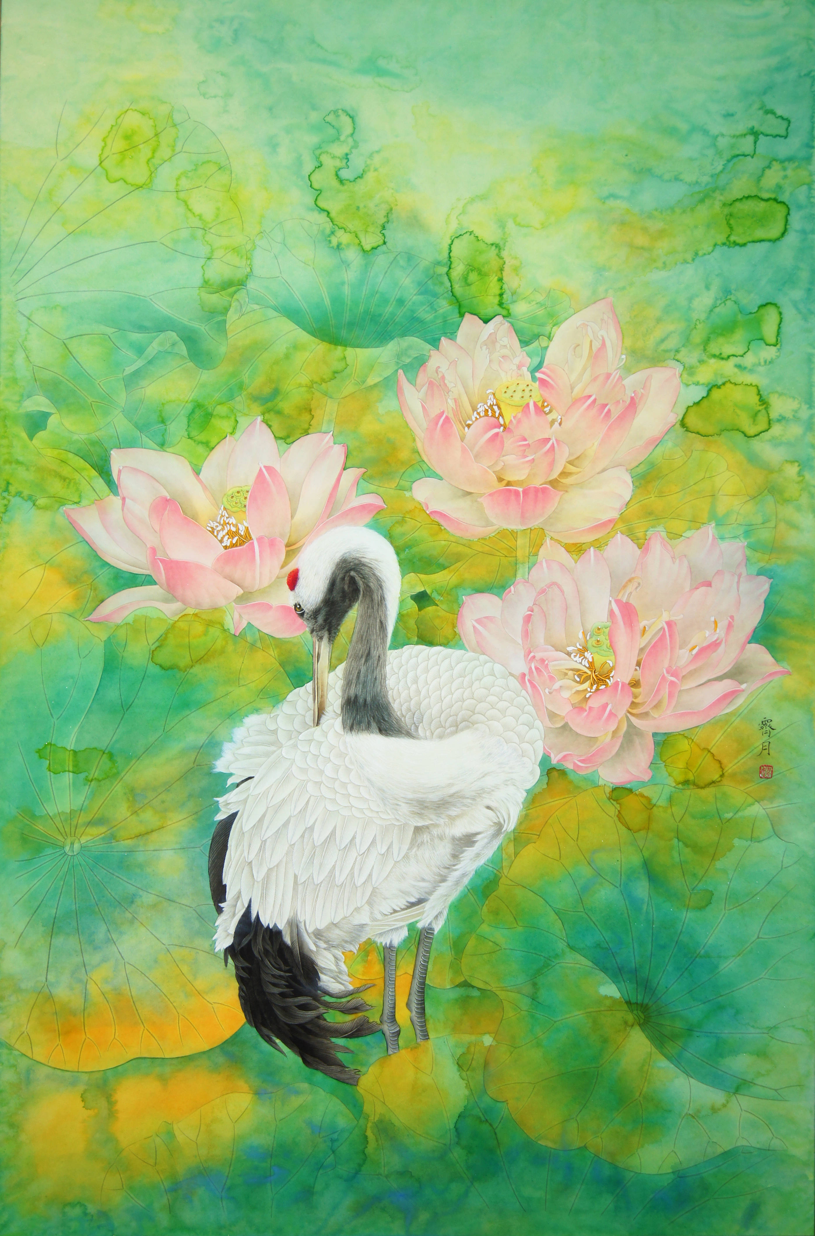 气质美如兰 才华馥比仙———艺术家姚霁月_工笔_作品_笔法