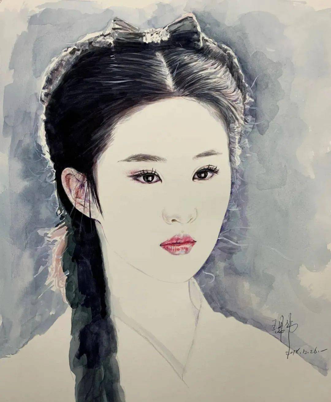 坚持画刘亦菲1500天,热巴,吴磊画得栩栩如生,神级画功看呆56万网友