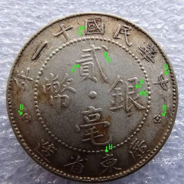 中华民国广东省造贰毫银币之十《八属银毫-八属版(广西版)》_军阀