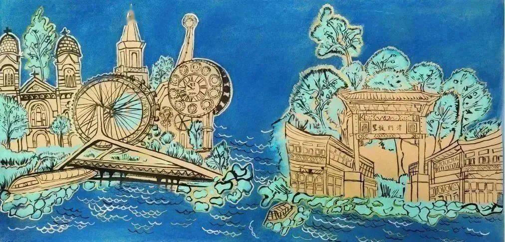 【艺韵和美】情融笔尖 绘美津城_天津_家乡_津沽