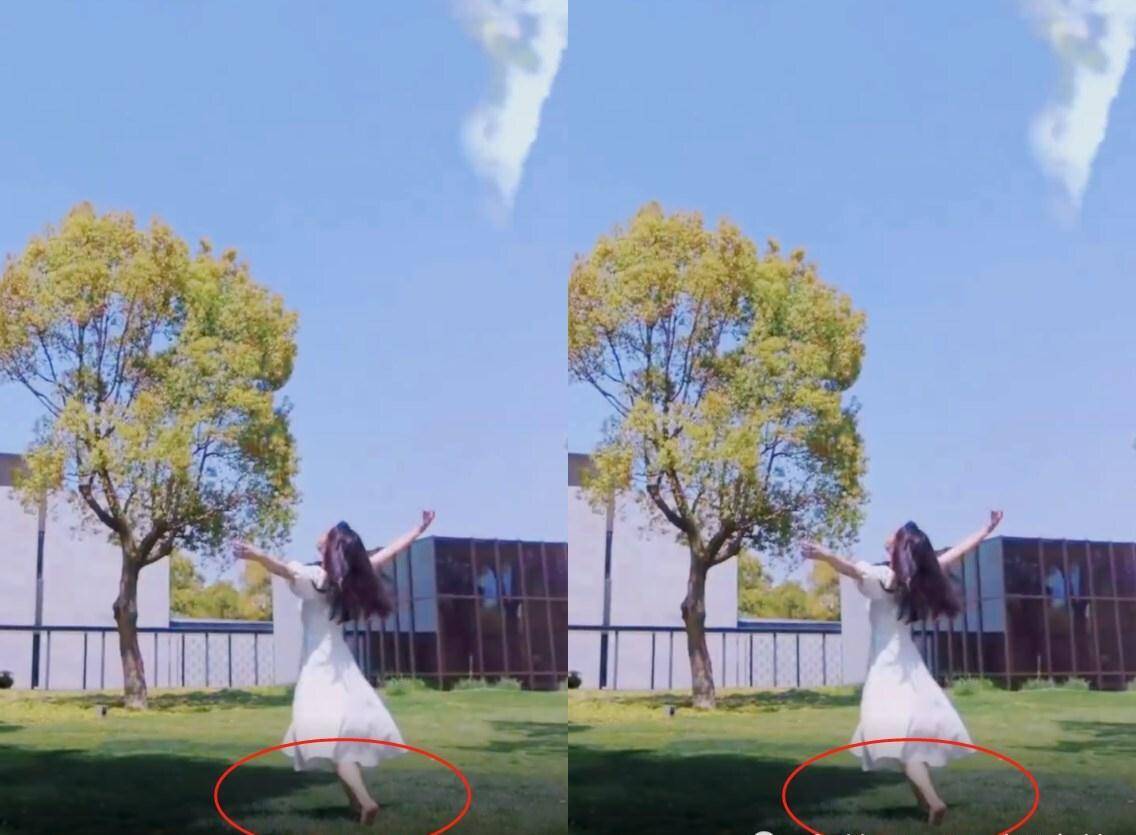 蒋依依光脚丫踩在草坪上,近距离怼脸直拍,看清皮肤:我不配拥有_感觉