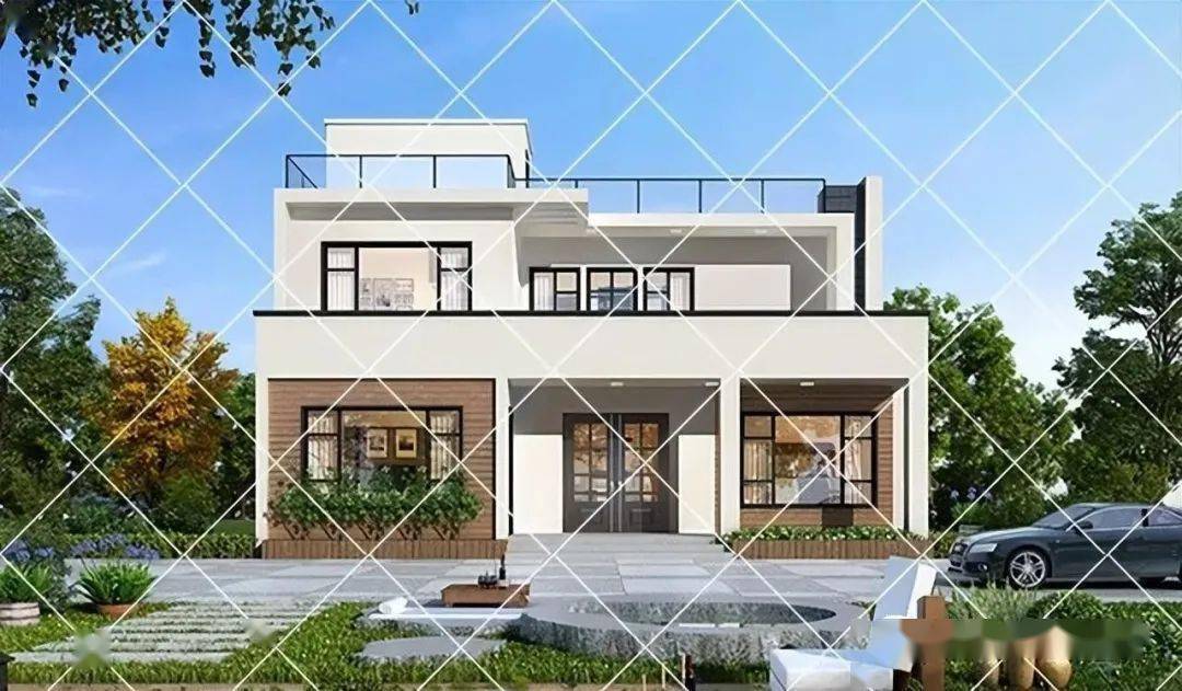 30款现代简约现代别墅,现代风格乡村别墅设计图