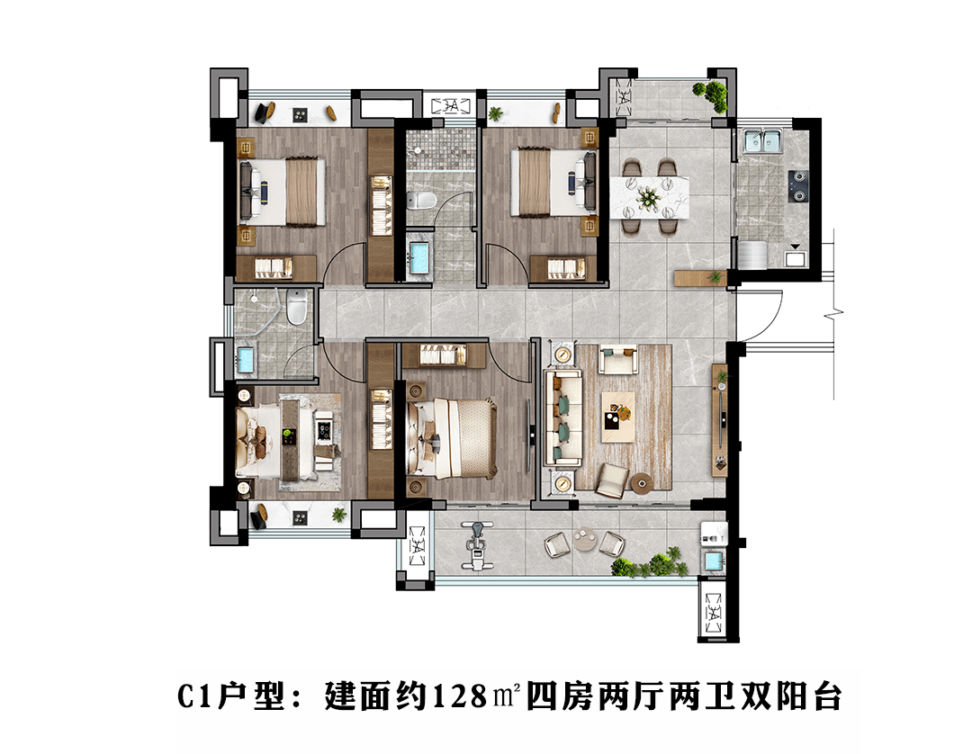 建面约89-128,泉州纯新盘户型曝光!