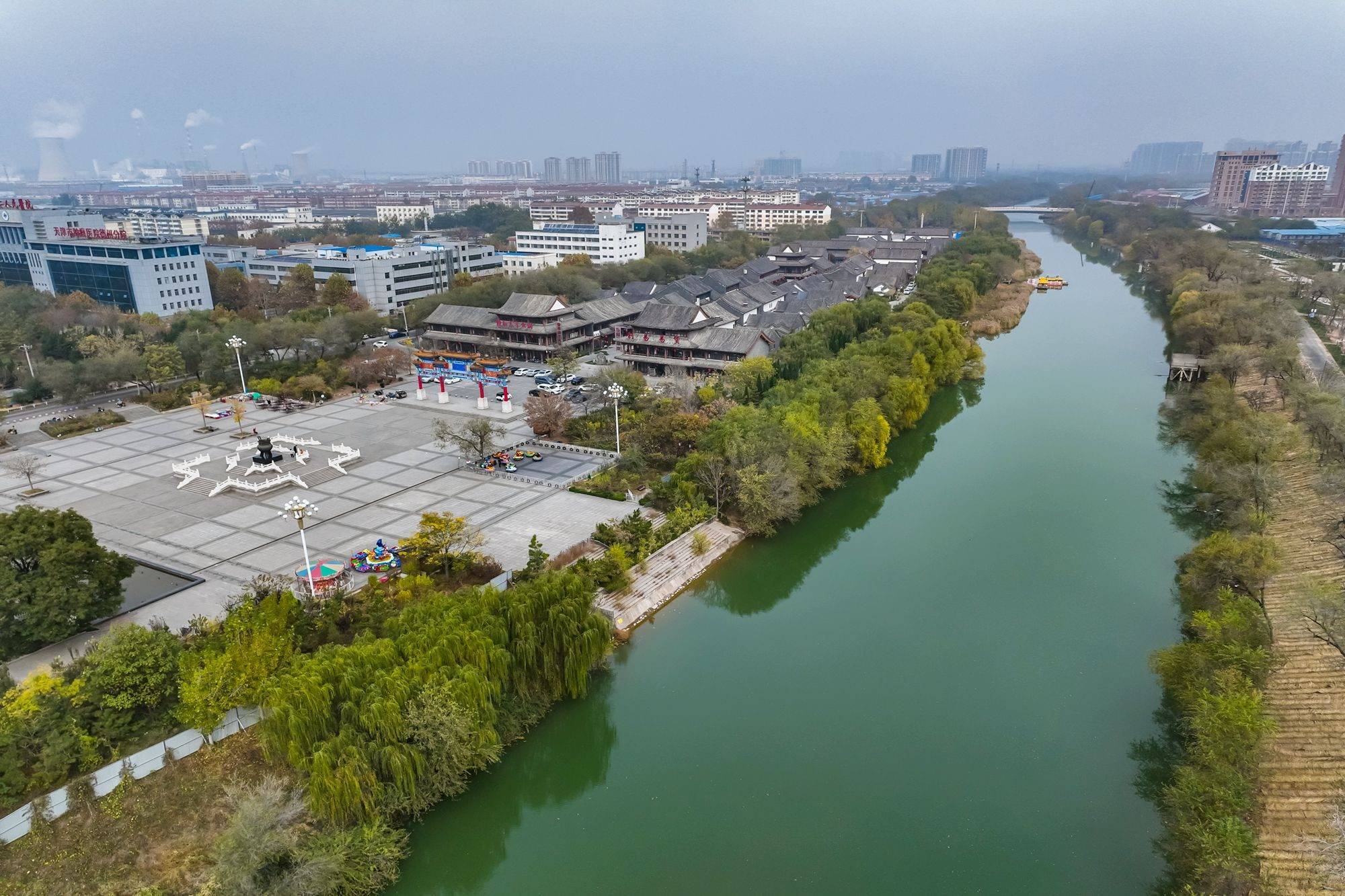 山東德州古運河:曾經的大運河成為了景點,隨處是古香古色的建築_歷史