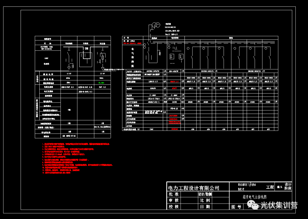 充电桩 | 某地某充电站充电桩供配电箱变全套cad施工图纸_公众_集训营