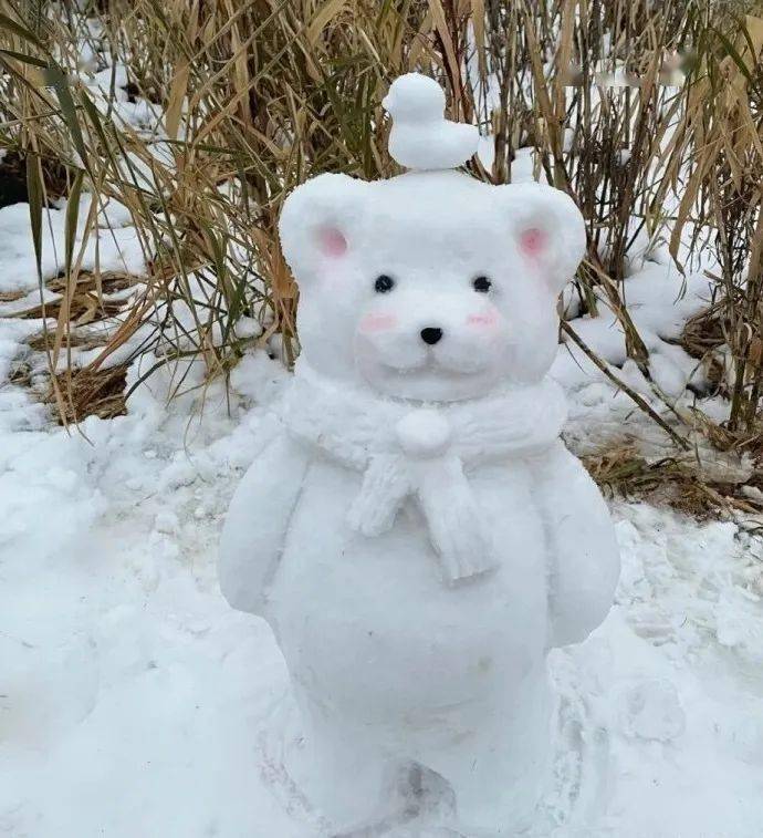 雪人真实照片图片