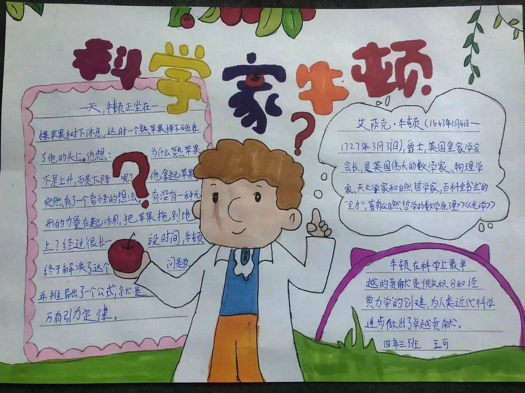 制作一张科学家卡片图片