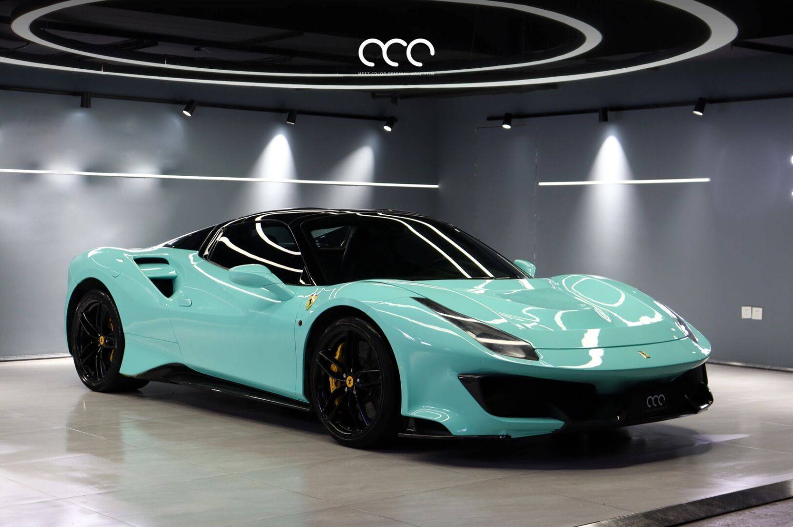 兰博基尼漫彩改色膜蒂芙尼蓝,代表爱情的蓝色_颜色_心水_永恒