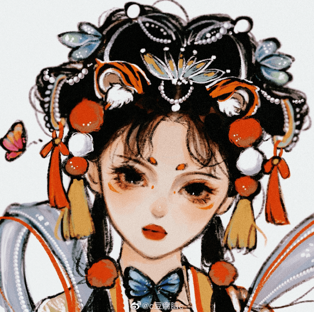 内蒙校尉带您欣赏插画头像|国风 拟人十二生肖图_来自