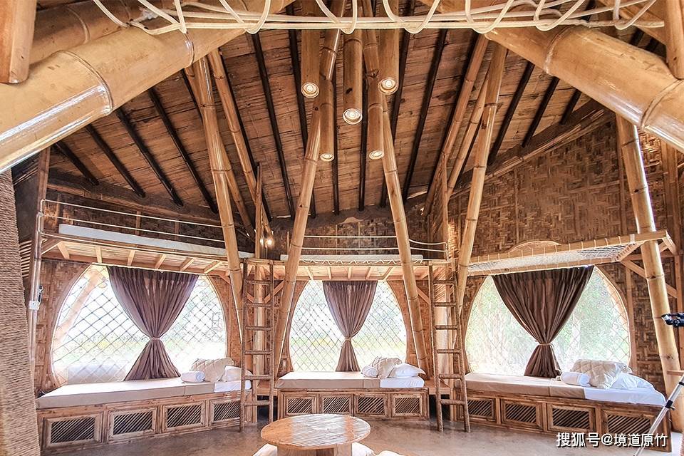 美丽乡村建设 个性生态竹建筑度假区 竹屋 竹亭 竹房子