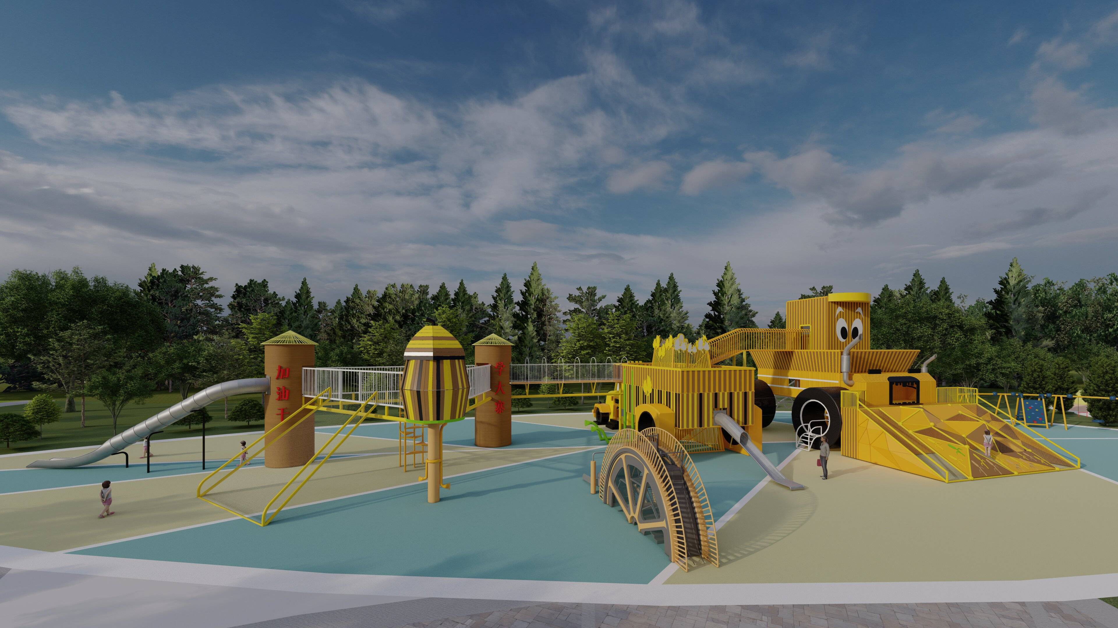 做亲子农庄游乐,这些游乐设施缺一不可!_设备_家庭_活动