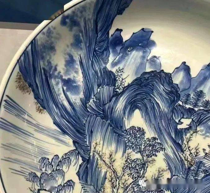 古瓷器上的披麻皴是怎么回事?_康熙_时期_皴法