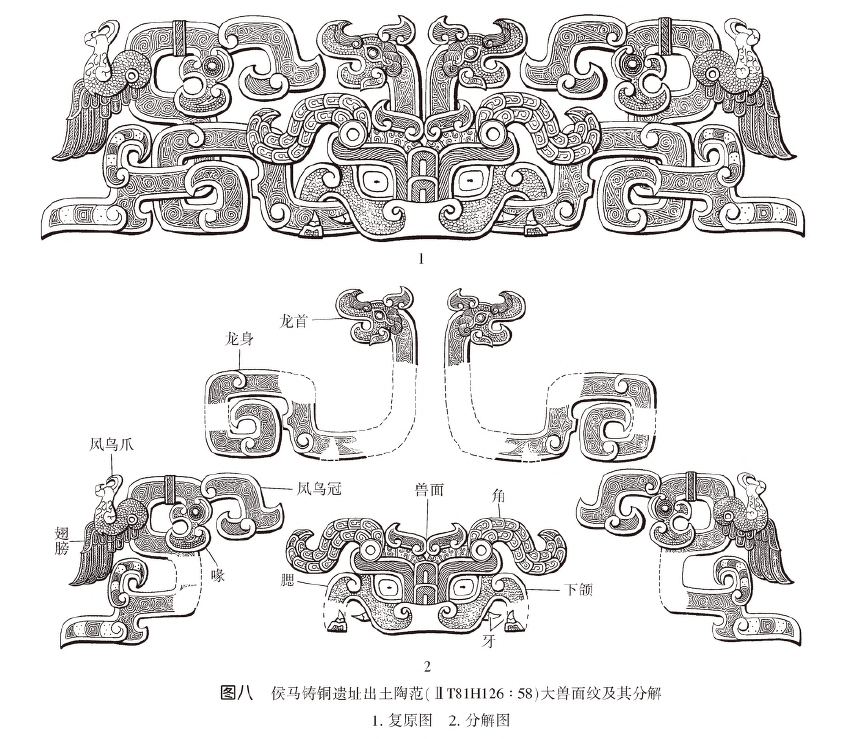 山西侯马铸铜遗址所见仿古纹饰试析_青铜器_范模_西周