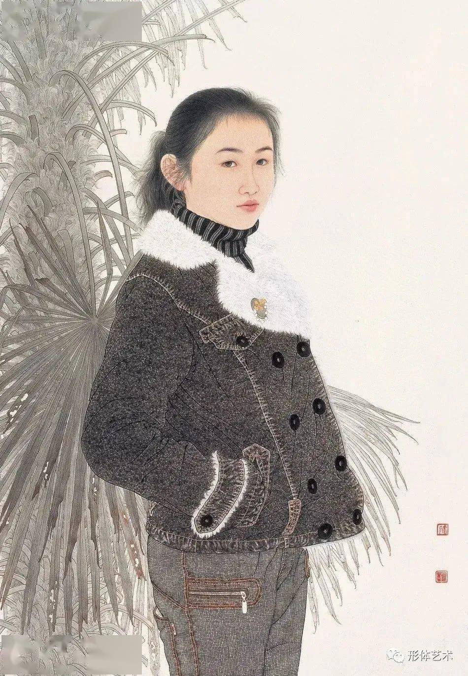 美学欣赏:宋彦军工笔中的画现代女性之美_cm_全国_人物