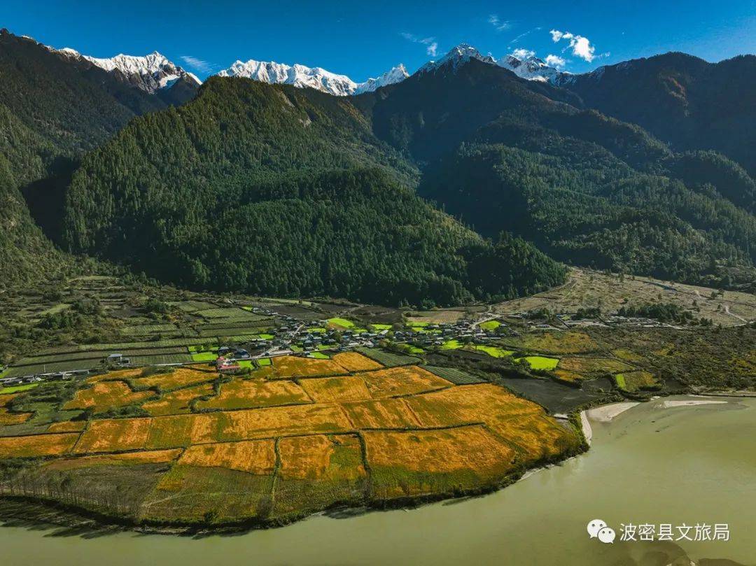 波密_湖畔_古村