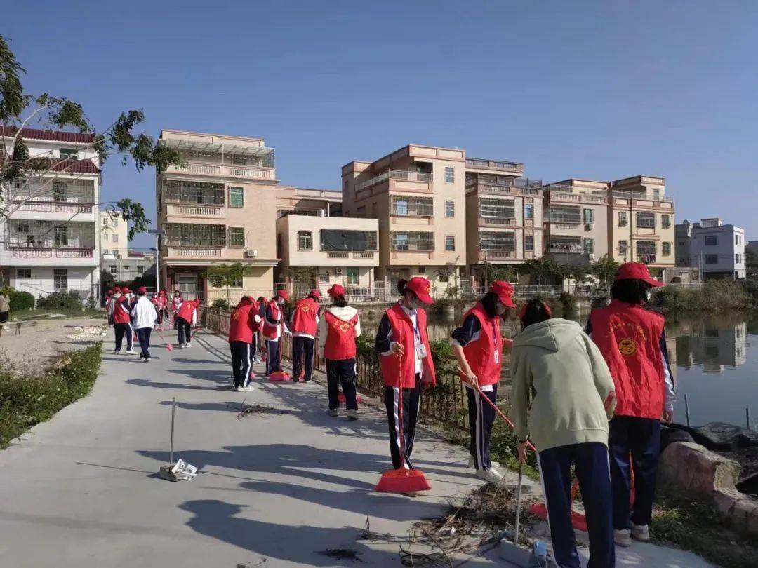 【基层动态】潮南区井都中学开展河小青"巡河护河"志愿者活动_保护