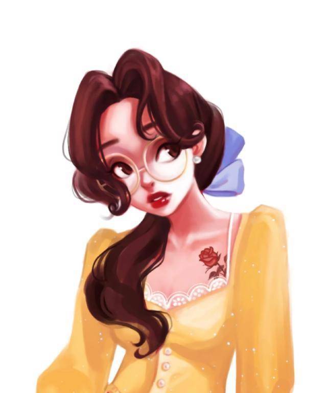 现代装迪士尼公主,白雪公主变成"厌世脸",艾莎能迷倒你吗?_花木兰_气