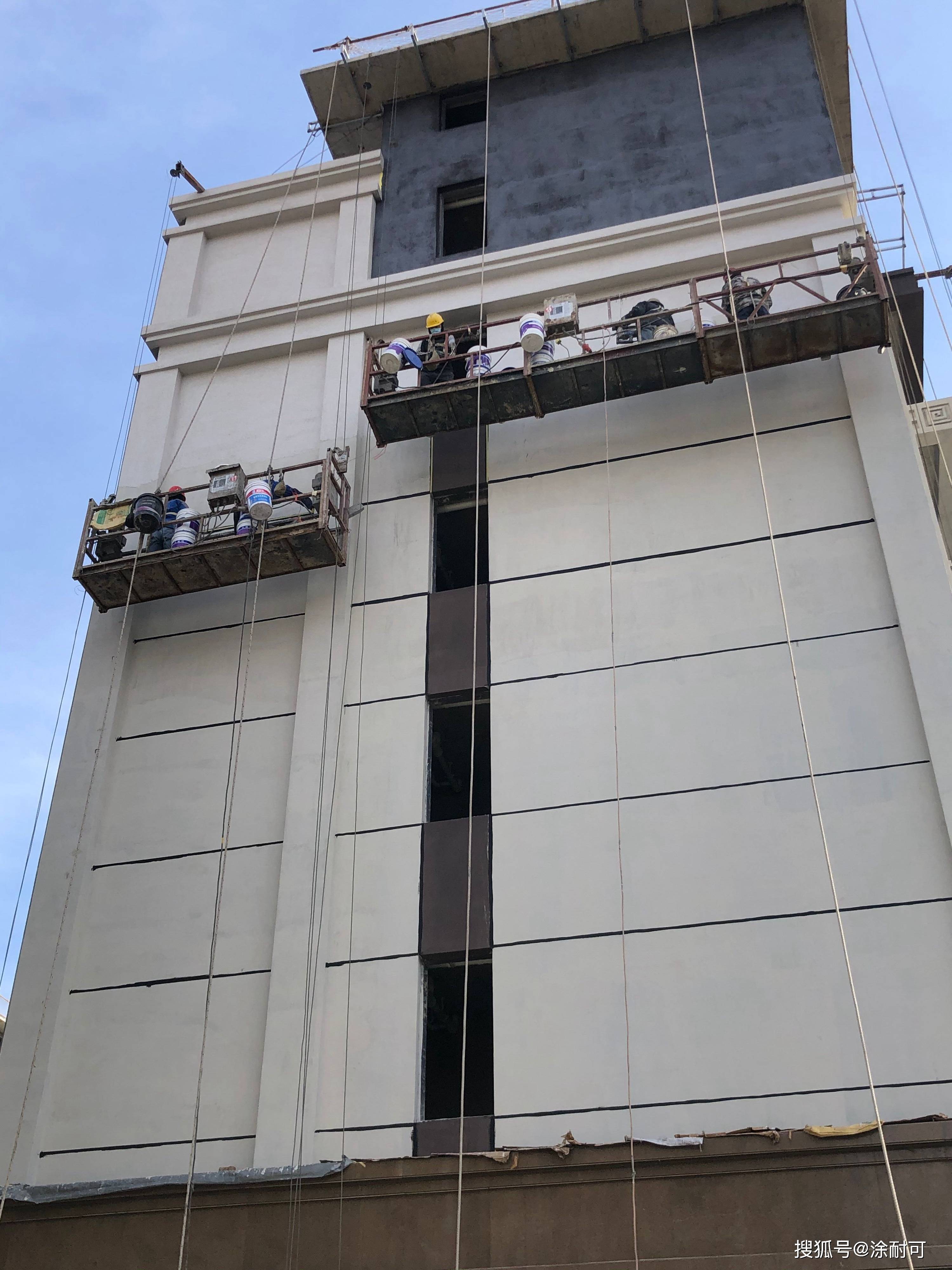 涂耐可坎特拉晶彩石外立面,融合东方建筑稳重儒雅与现代建筑厚重大气.