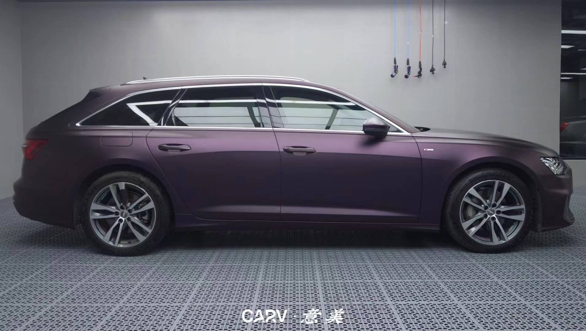 奥迪a6卡孚改色膜黑幻紫,遇水变色的改色膜_搜狐汽车_搜狐网