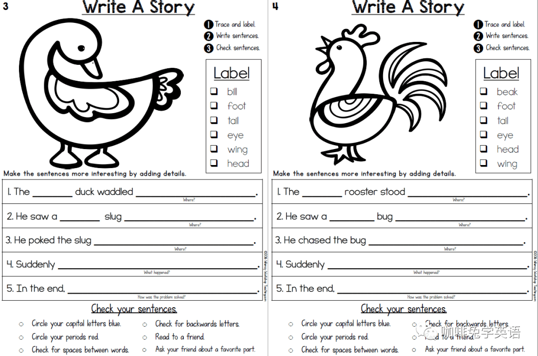 英文看图写话-differentiated story writing,提升孩子写作水平_资源