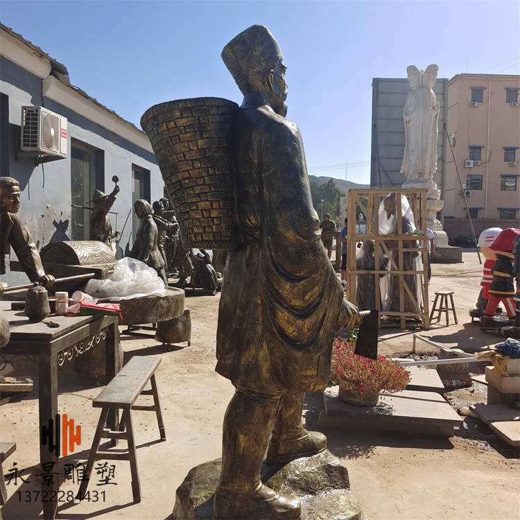 李时珍雕塑 古代四大名医人物雕像加工厂_研究_艺术_传承