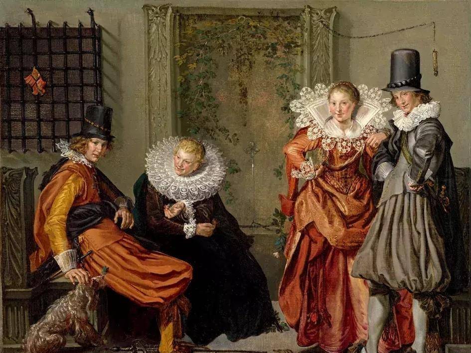 到了1560～1640年,拉夫领成为了贵族男女服装的典型着装,最为体现在