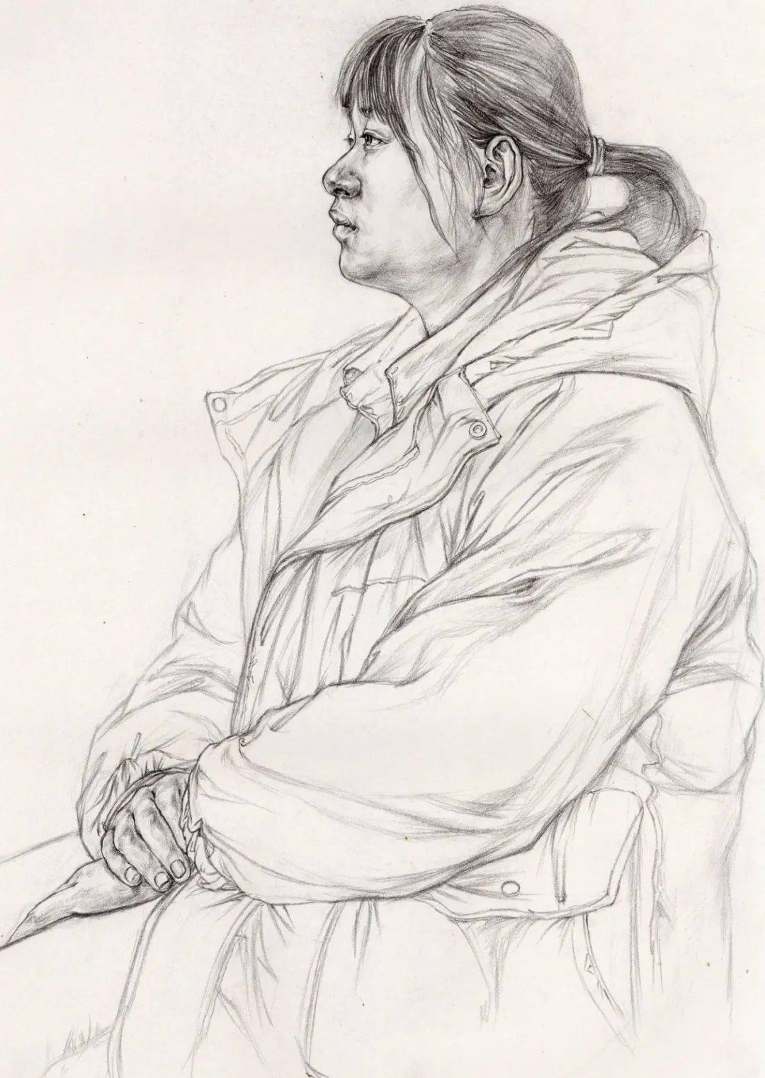 2021届国美校考高分卷,素描半身像写生堪称一绝!_声明_网络_素材