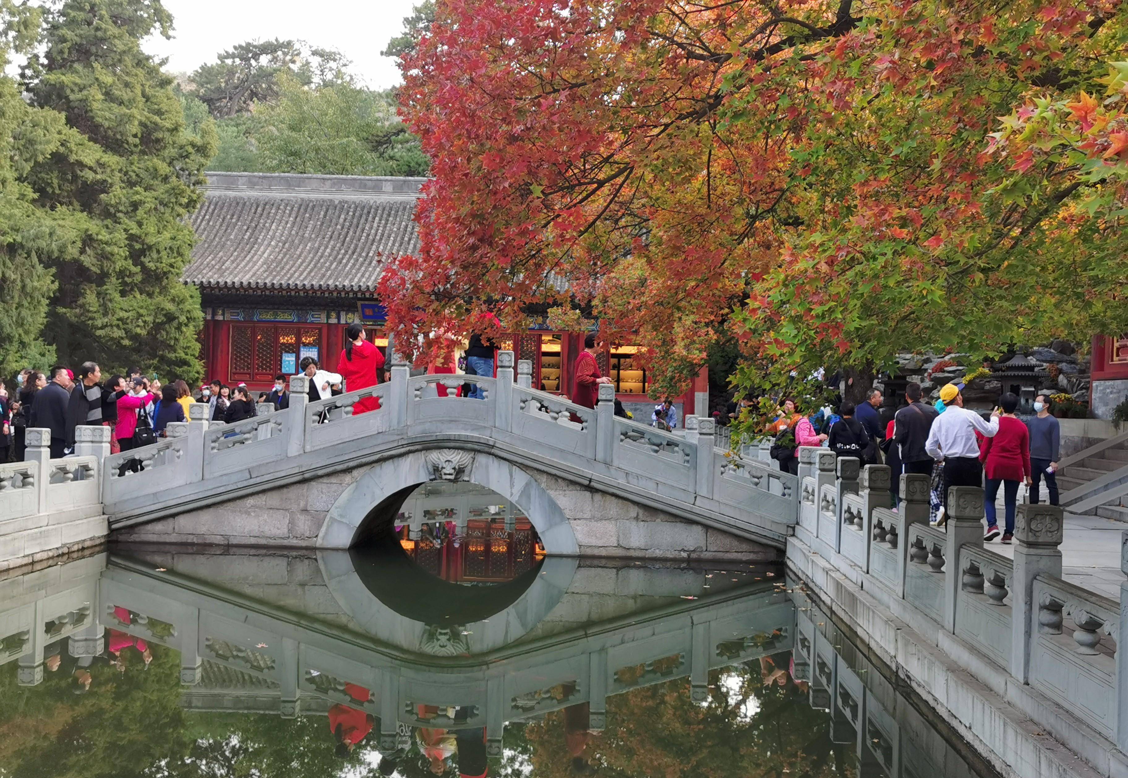 北京香山公园游玩图片