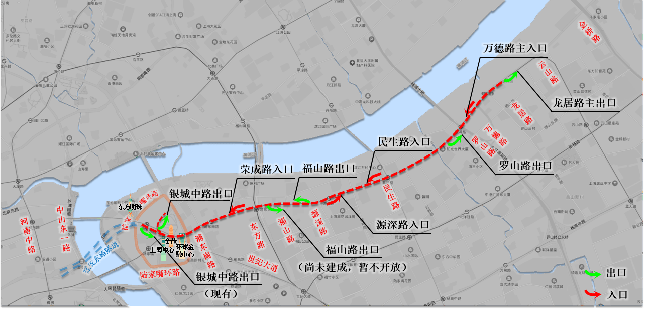 上海浦东大道地道全线建成 将于12月23日24时通车_交通_工程_陆家嘴