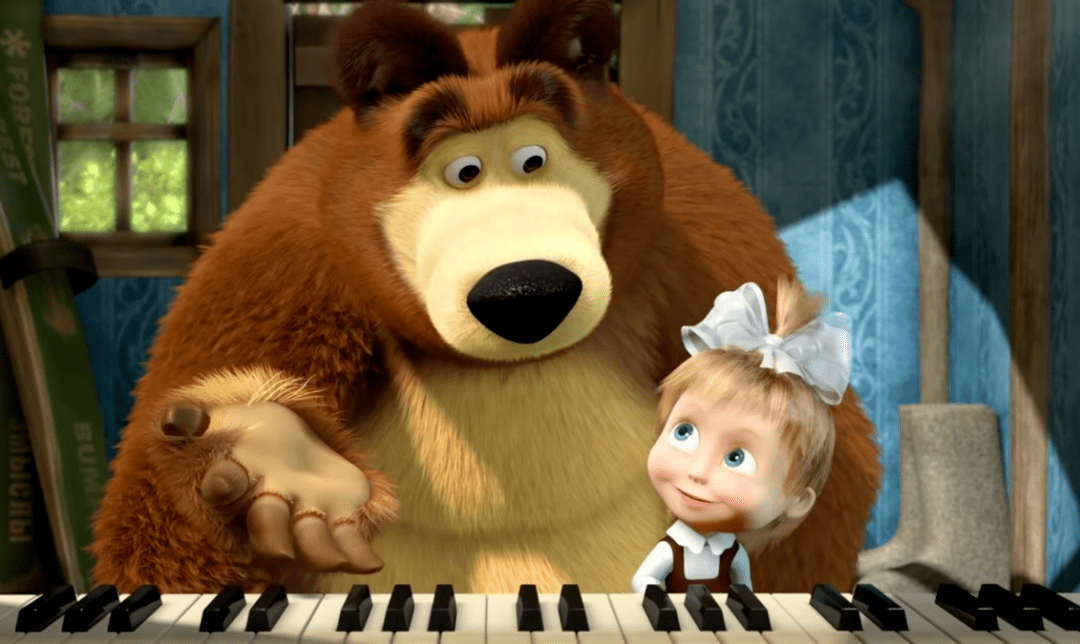俄语初学者的高分动画片《玛莎和熊》推荐!