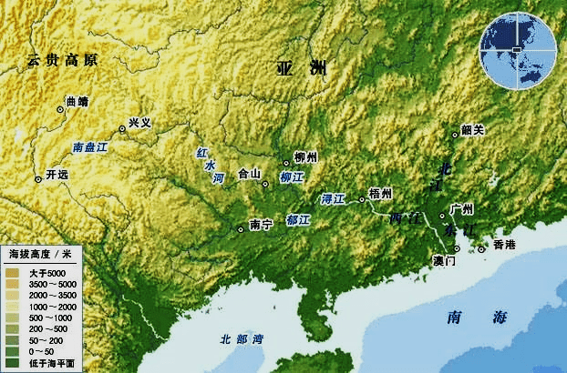 亚洲地图 山脉图片