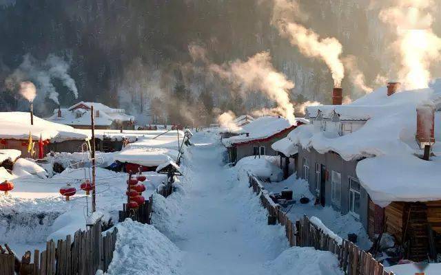 东北过年农村雪景图片图片