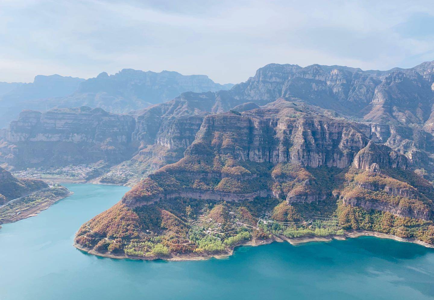 太行大峡谷有一个地方类似"羊湖"风景,对外免费开放_平湖_林州_驴友