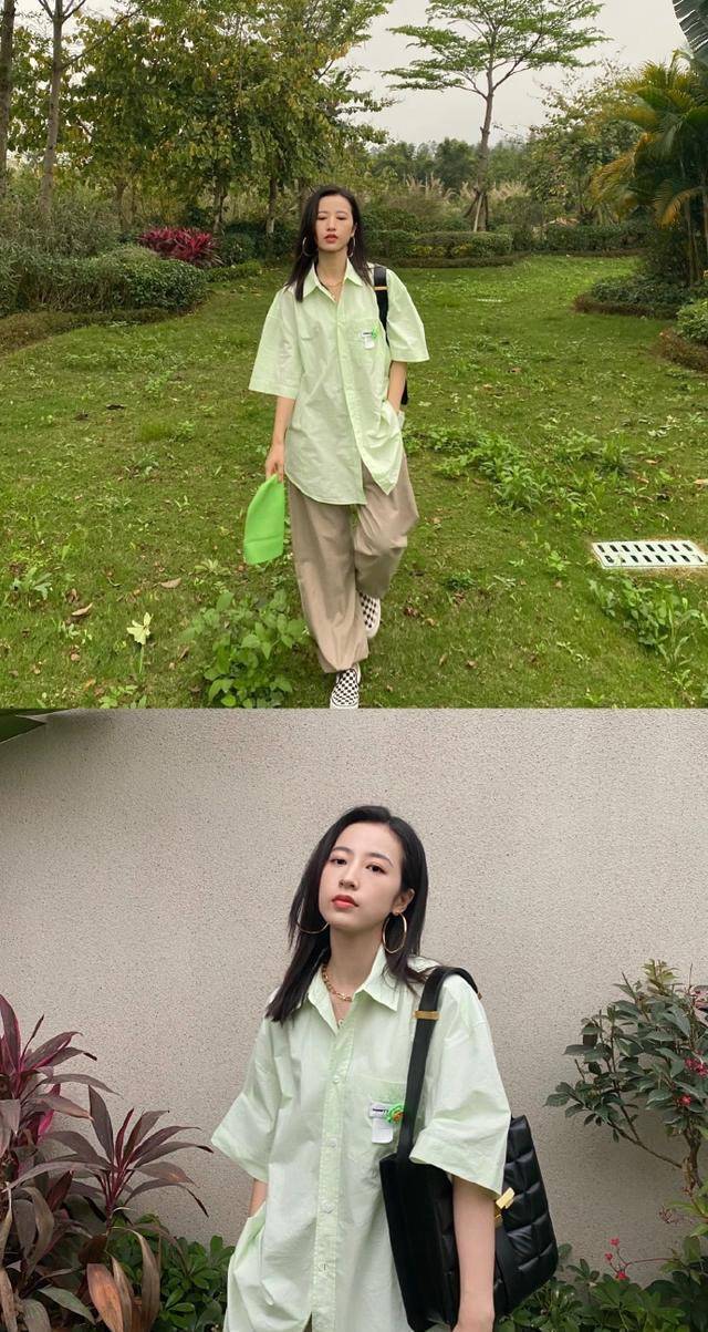 明星上脚:白敬亭绿色工装搭配匡威!周雨彤多款私服穿搭真是美!