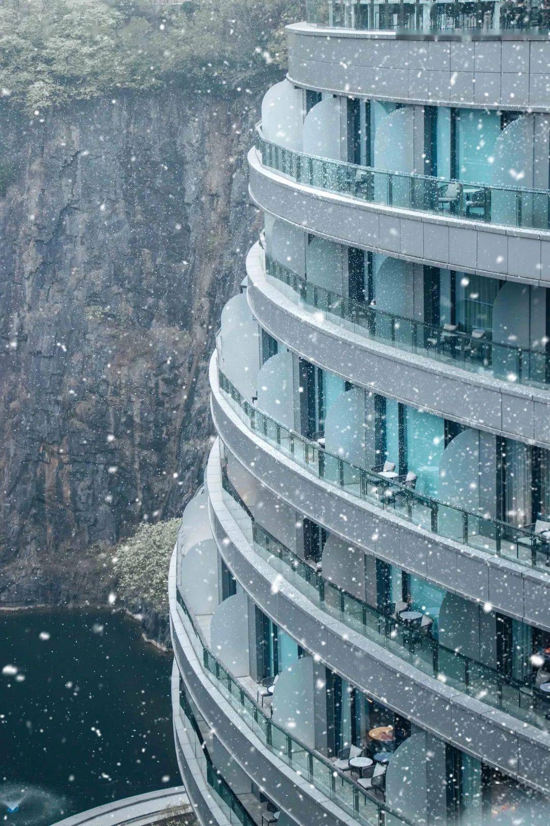 雪落仙境,佘山世茂洲际酒店冬季雪景美如画!_winter_snow_梦幻