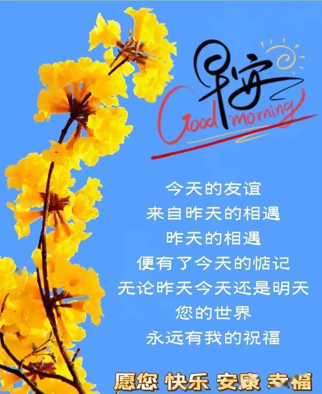 让我的信息为你今天带来好运!呵呵,该起床了!