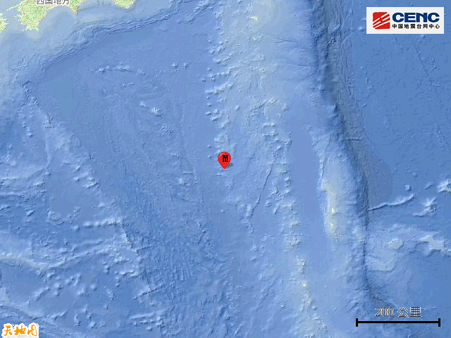 日本小笠原群岛地区发生5.4级地震