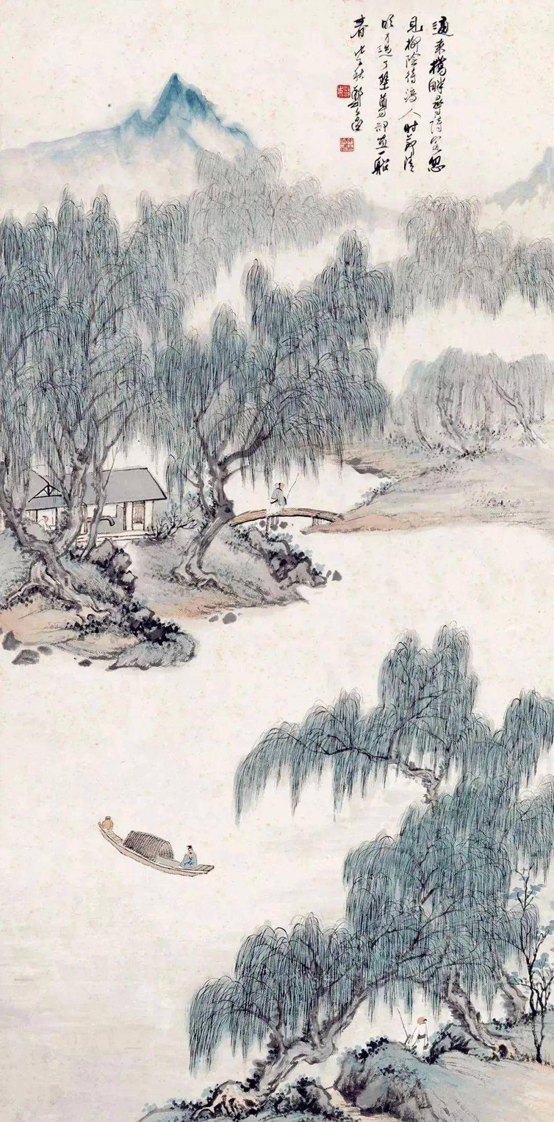 郑午昌山水，清新秀润！_艺术_绘画_中国