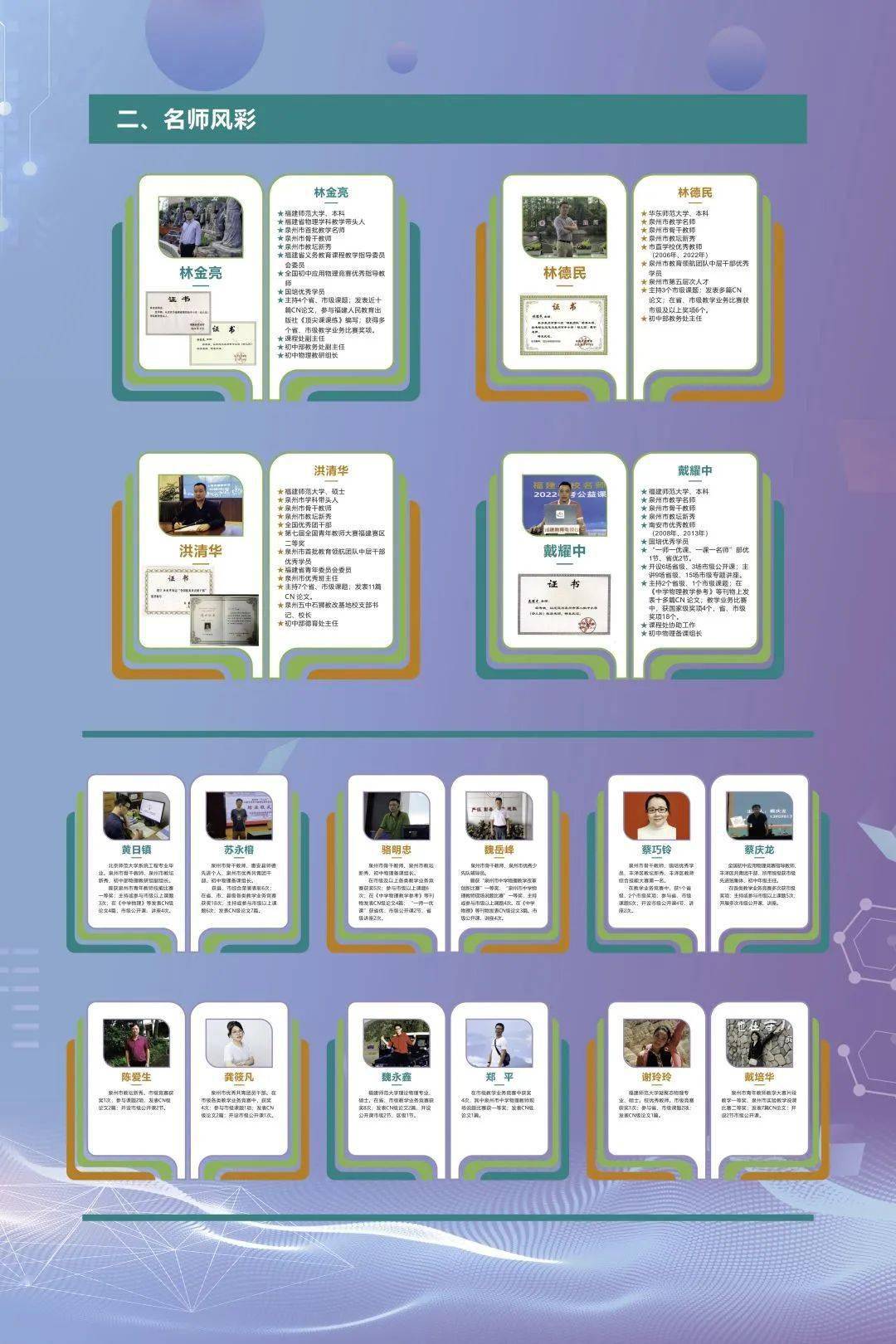 【教师风采·物理组】严谨求实的学习型教研组——泉州五中120周年