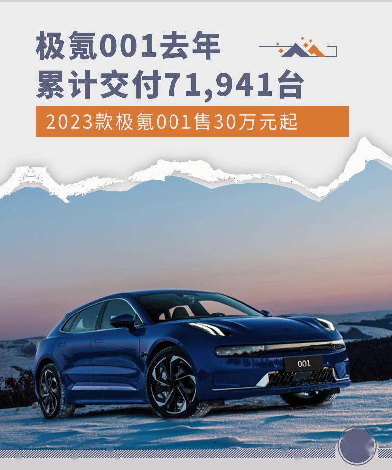 极氪001去年累计交付71,941台 新车型售30万起_搜狐汽车_搜狐网