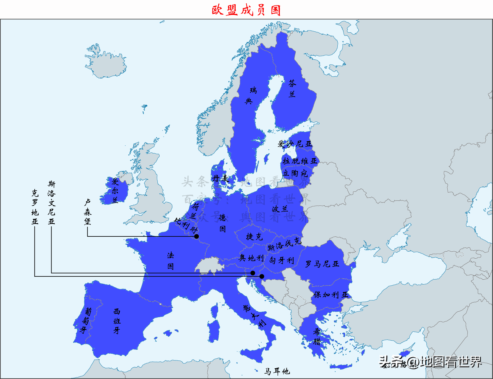 国家趣谈94：欧盟、欧元区、申根区有哪些成员？三者有什么关系？_搜狐网
