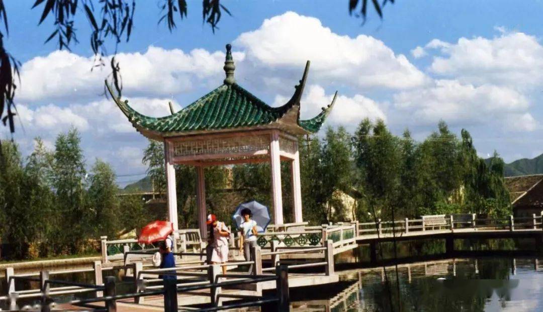 小镇公园亭子多,亭子背后故事多_盘古山镇_龙凤_美国