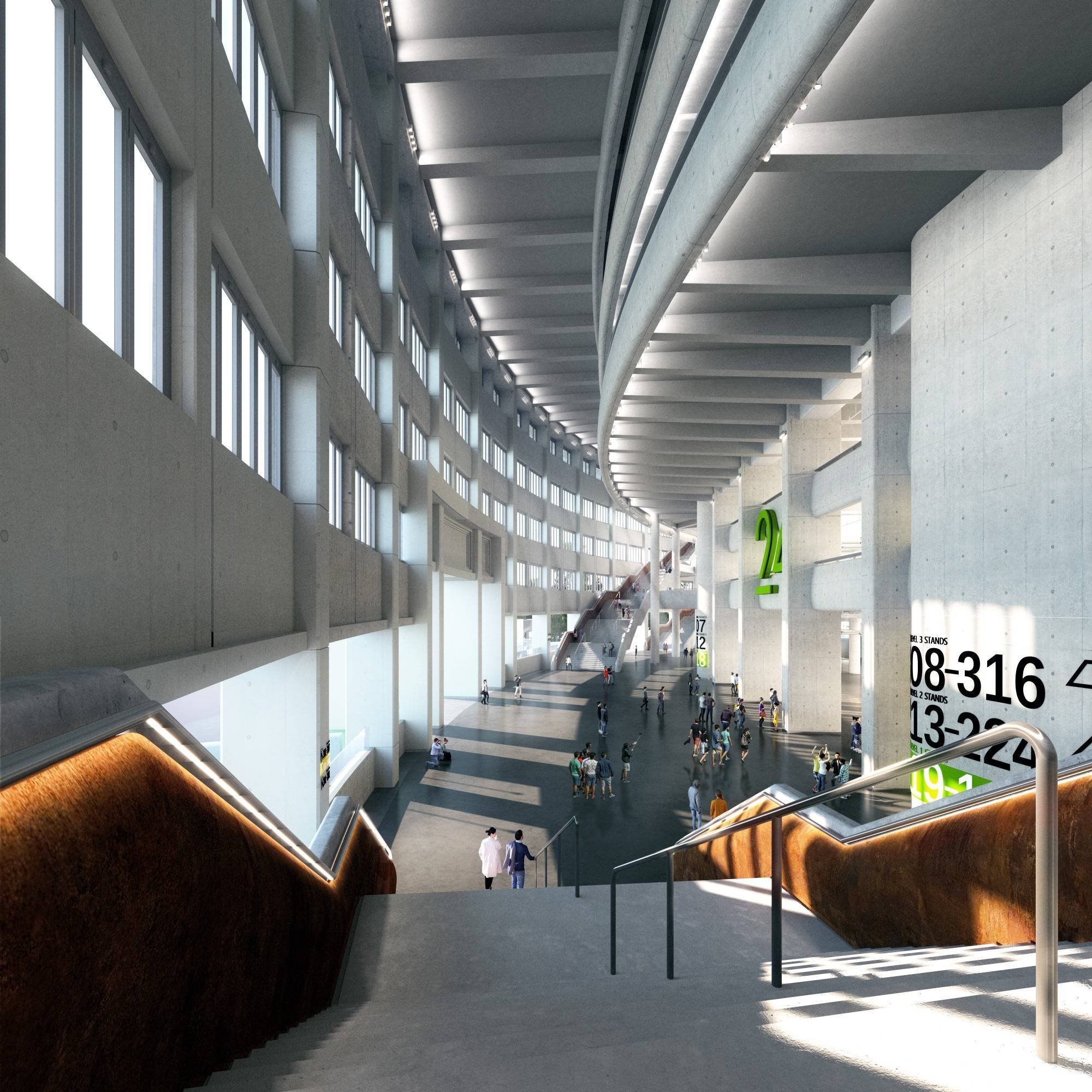 "新工体"内部空间效果图(央广网发 北京市重大项目建设指挥部办公室供