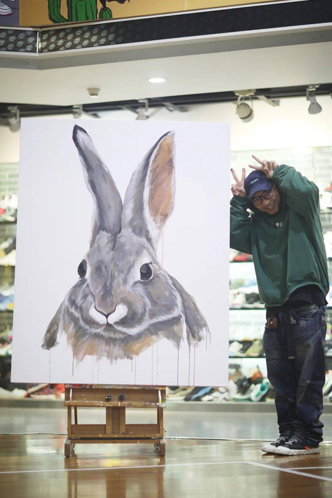 通过这幅作品杰凸凸再次祝大家兔年事事顺利最重要是身体健康,希望