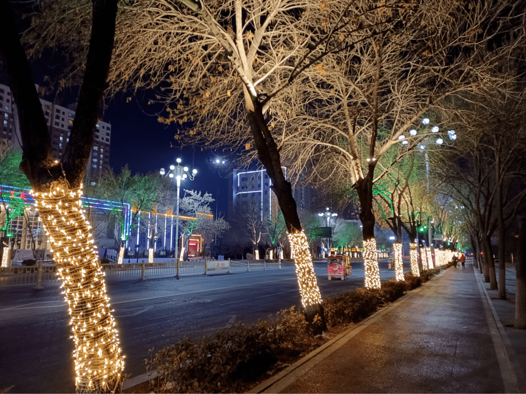 【创文一线】点"靓"齐河 新春亮化进行时_广场_迎宾_大街