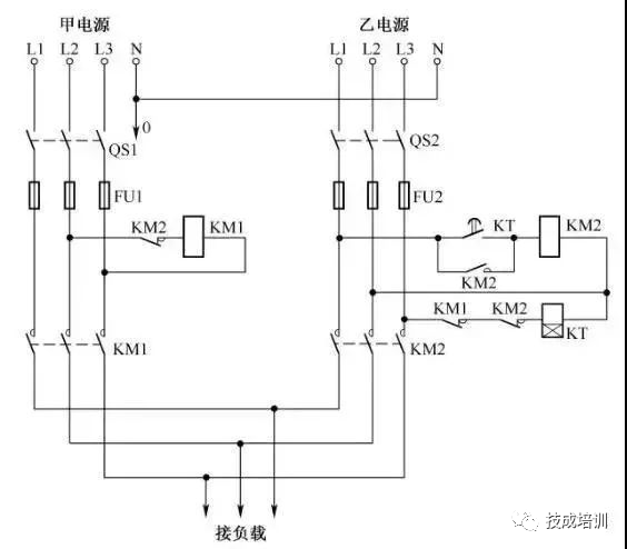 08兩臺電動機順序啟動,逆序停止電路啟動按鈕按下後km1吸合併保持,kti