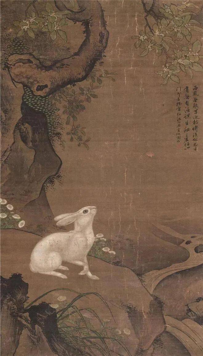 兔年画兔—国画大师笔下的兔子_徐悲鸿_艺术_绢本