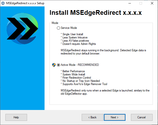 MSEdgeRedirect 0.7.5.0 free downloads